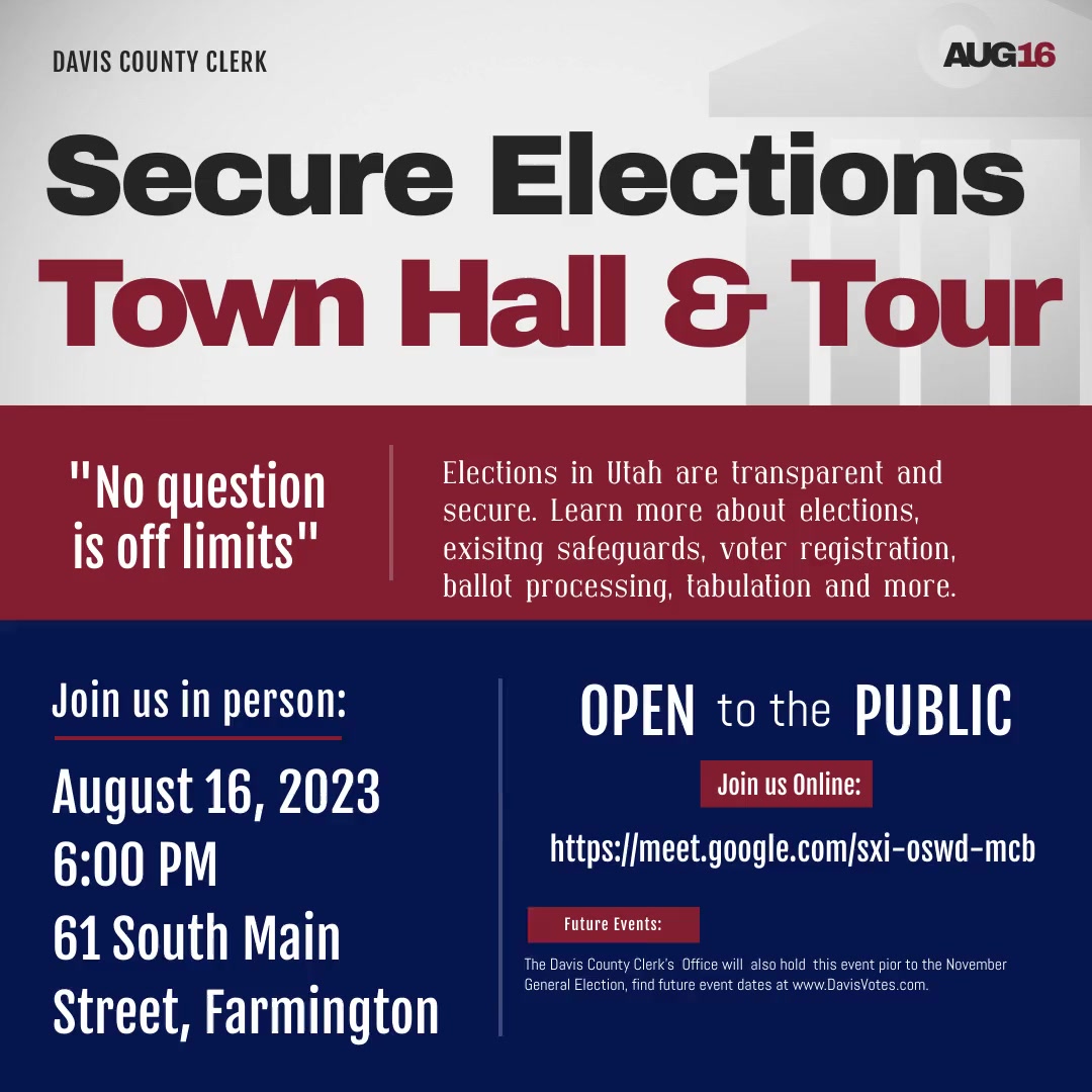 Secure Elections Town Hall & Tour
